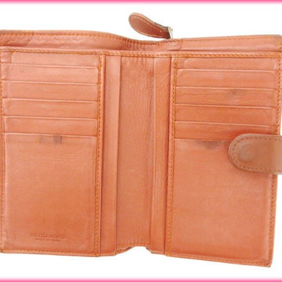 Bottega Veneta Wallet Purse Intrecciato Brown Woman Authentic Used - Picture 3 of 5